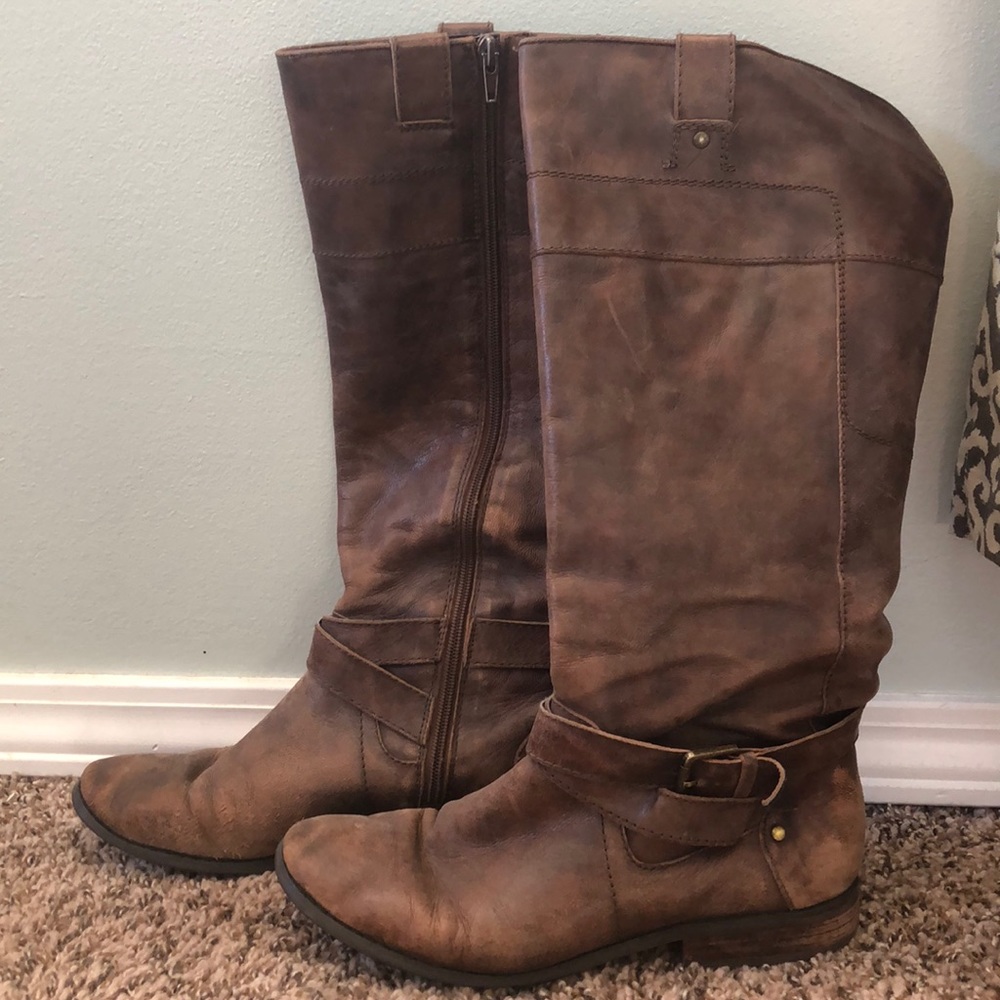 Leather riding boots Sz 9